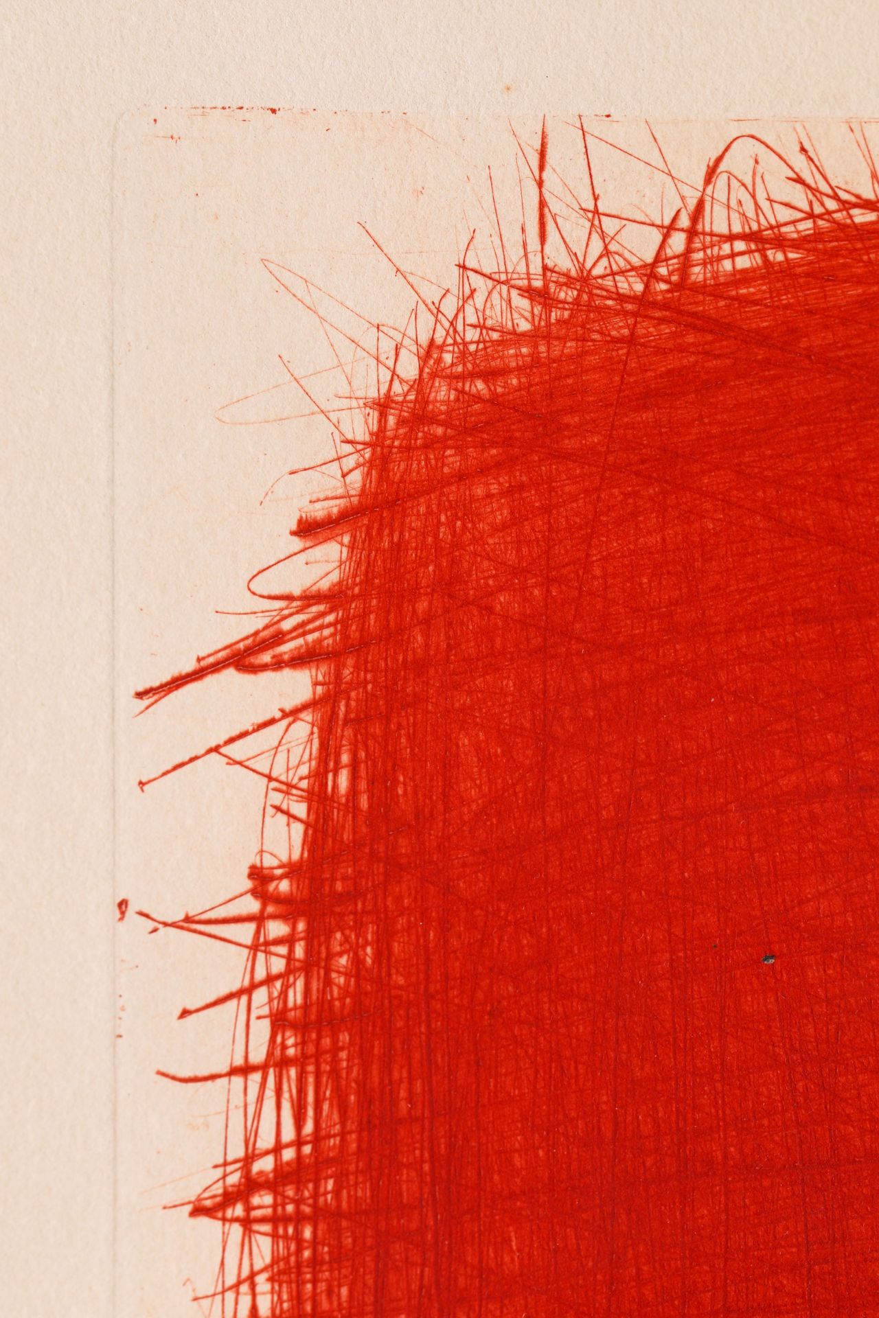 Arnulf Rainer*, Untitled, 1981, Etching in red, signed - Image 5 of 6
