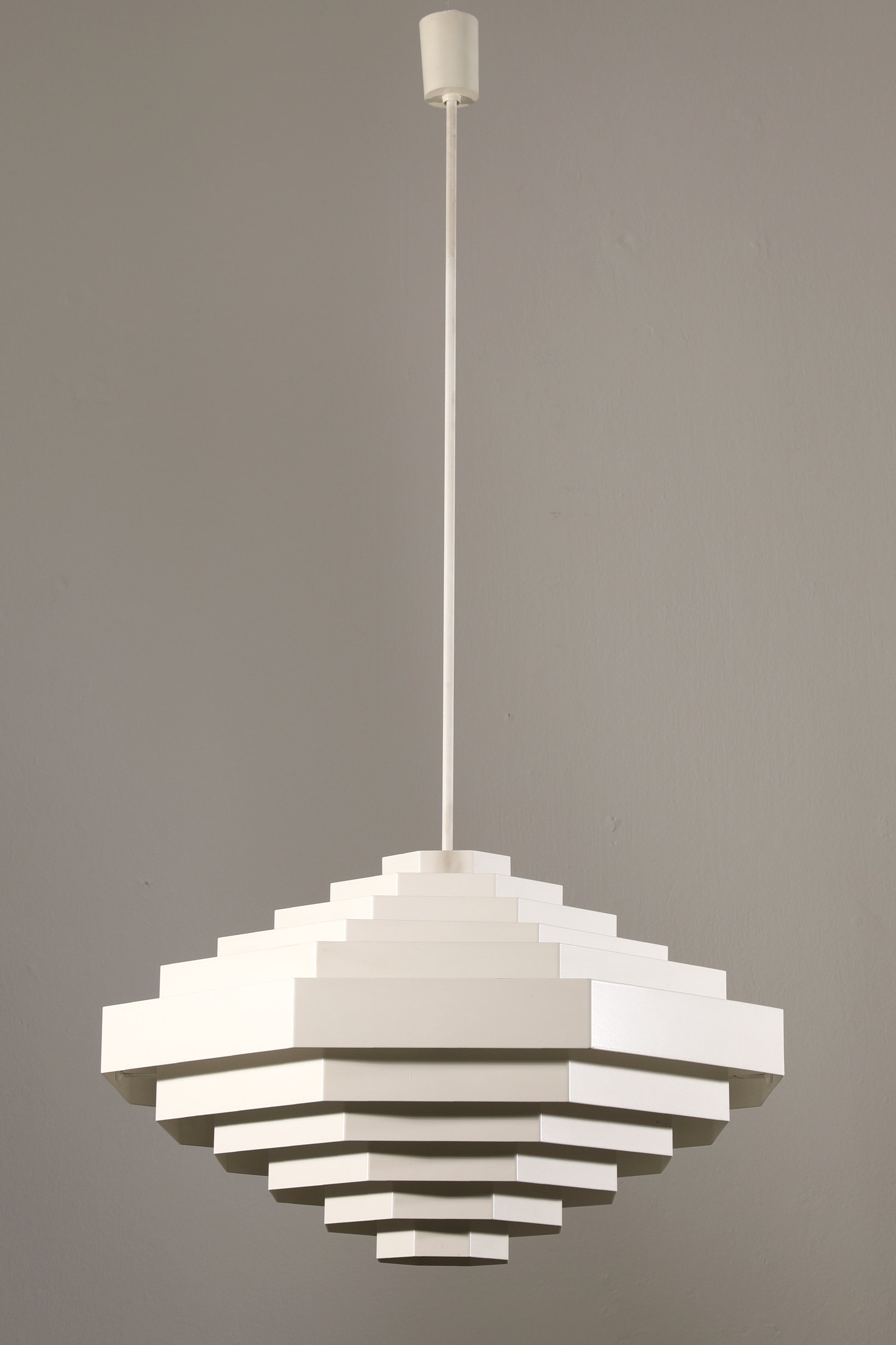 Spectral, large pendant lamp / slat light, model Octaform