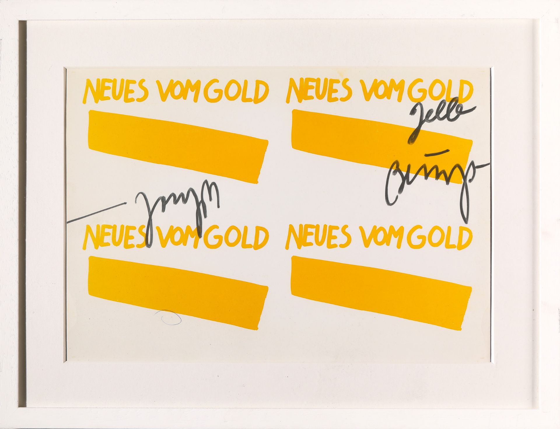 Joseph Beuys*, Fehldruck, überarbeitet, Neues vom Gold - Bild 2 aus 4