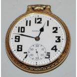 Taschenuhr mit verdeckter Zeigerstellung, Hamilton Watch Co., USA 1918