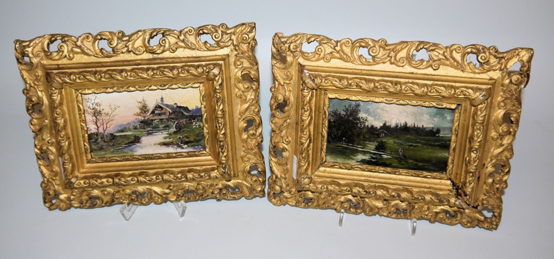 Collection bequest: 4 Romantic miniature paintings from the 19th cent. & 2 miniatures of beautiful  - Image 2 of 4