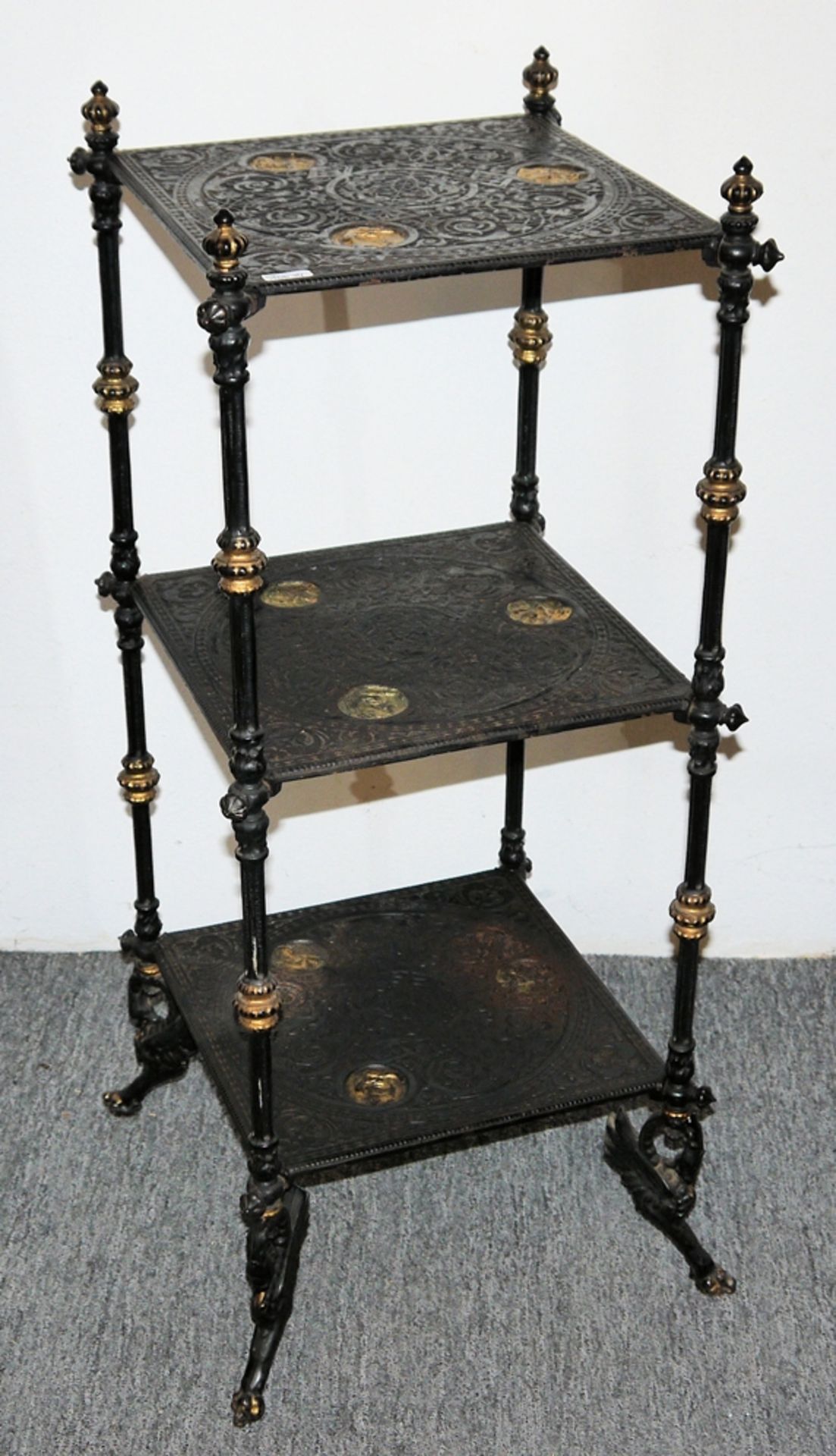 Tiered table made of Berlin iron, 19th century