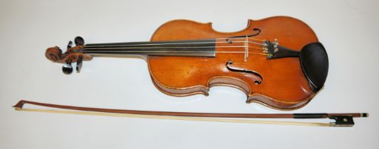 Master violin by Michael Strobl with Hoyer bow, Berlin 1903 