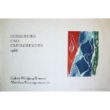 Ernst Wilhelm Nay, Farbaquatinta 1965-7, für Galerie Wolfgang Ketterer zum Jahreswechsel 1965/66, s