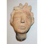 Commemorative terracotta head of a noblewoman, Ashanti/Akan, Ghana