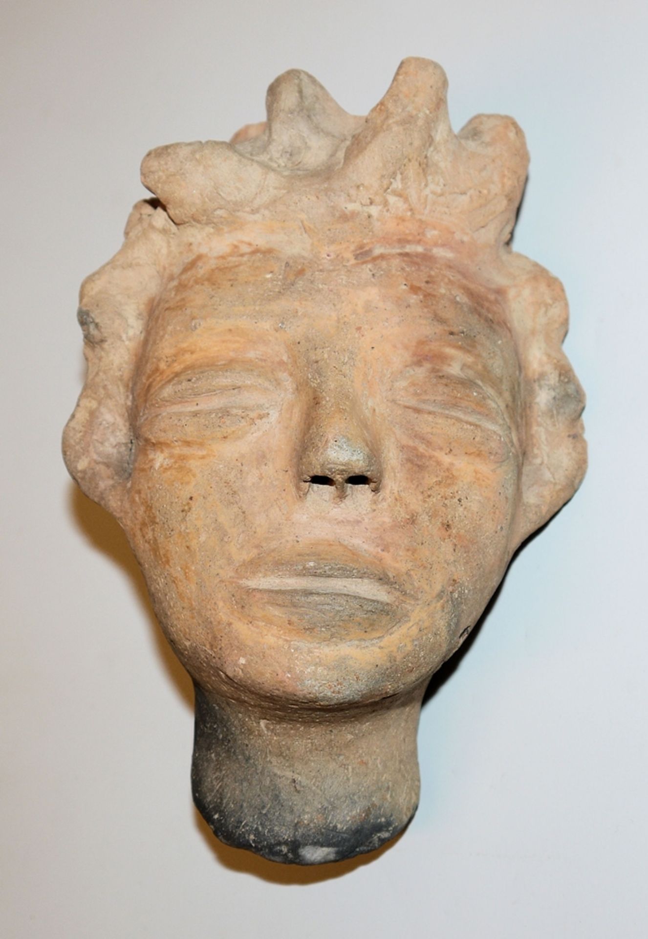 Commemorative terracotta head of a noblewoman, Ashanti/Akan, Ghana