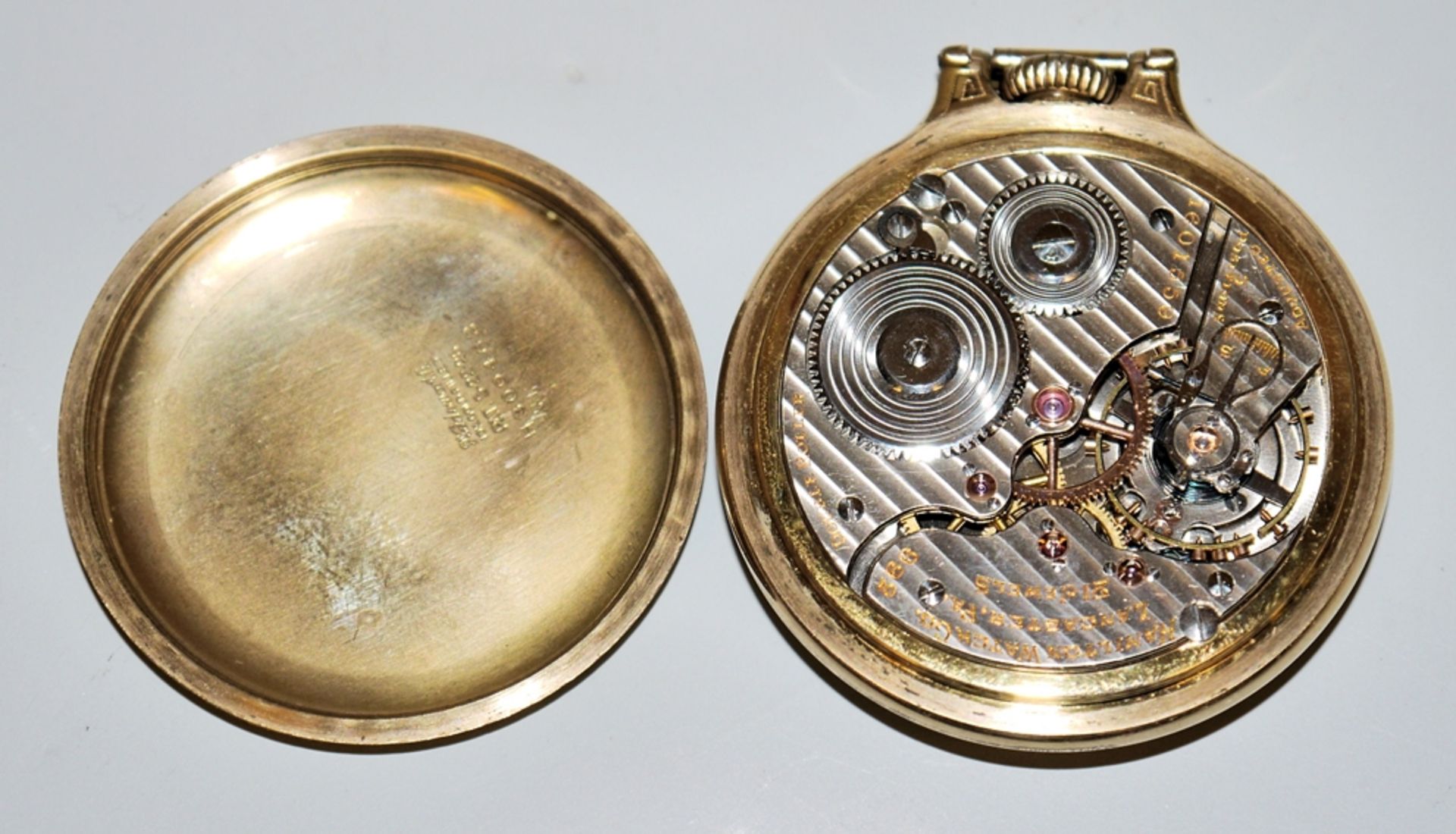 Pocket watch with concealed hands, Hamilton Watch Co., USA 1918 - Image 3 of 3