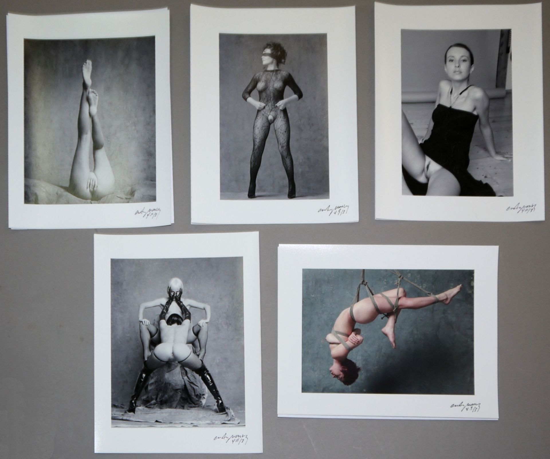 Craig Morey, Erotische Akte, 5 signierte Photographien von 2013