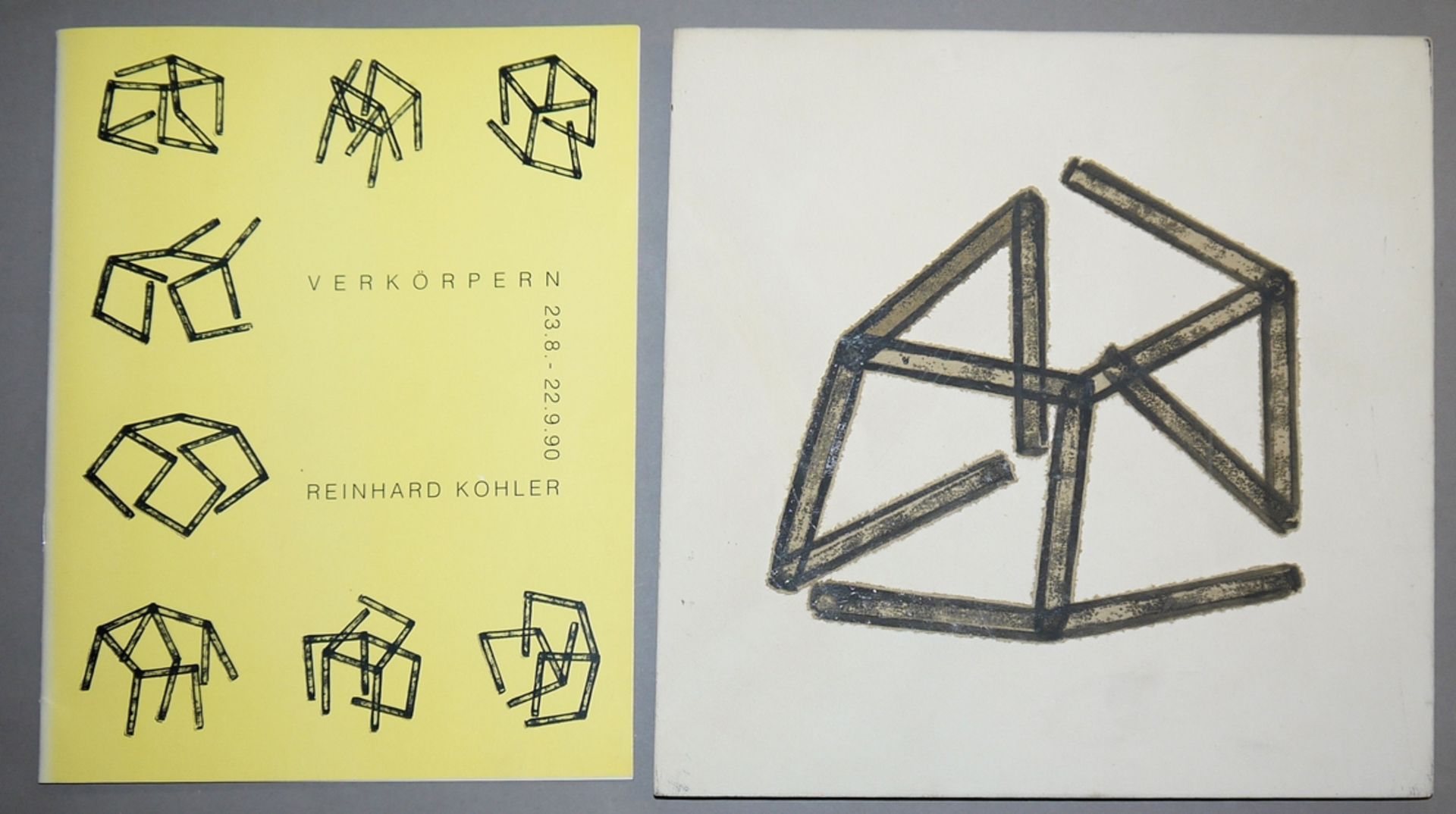 Reinhard Kohler, collection estate with 7 originals, all signed, plus exhibition catalogue - Image 2 of 4