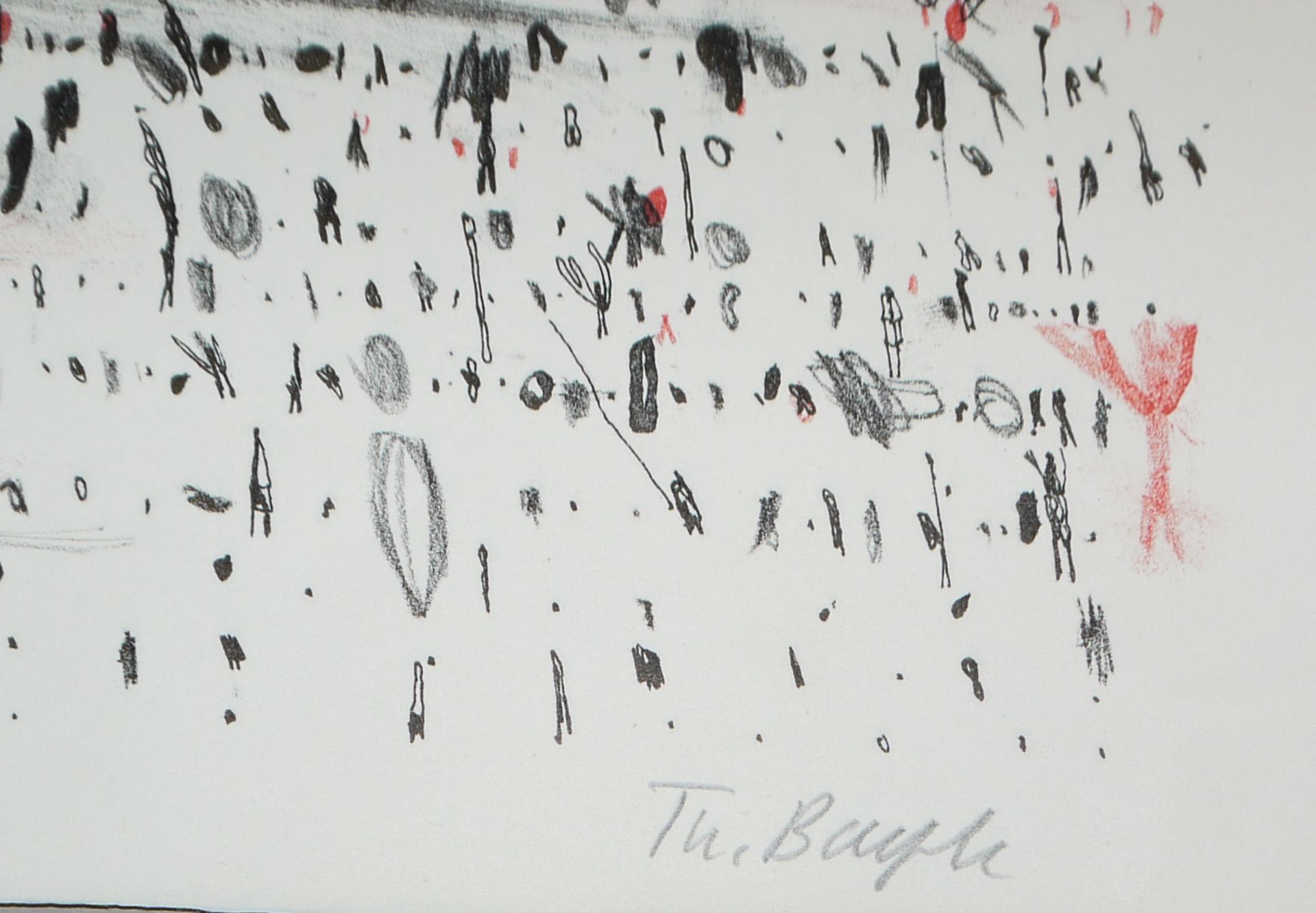 Thomas Bayrle, "Geländespiel", sign. Farblithographie - Bild 2 aus 2