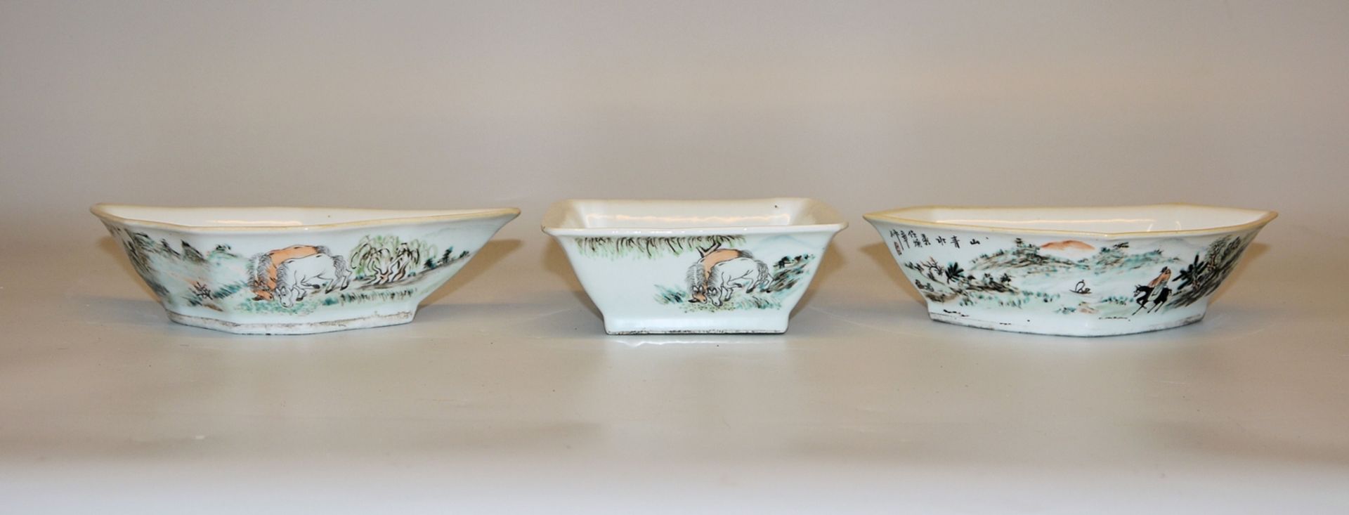 9-piece porcelain cabaret from the Republic period, China 1st half of the 20th century - Image 3 of 4