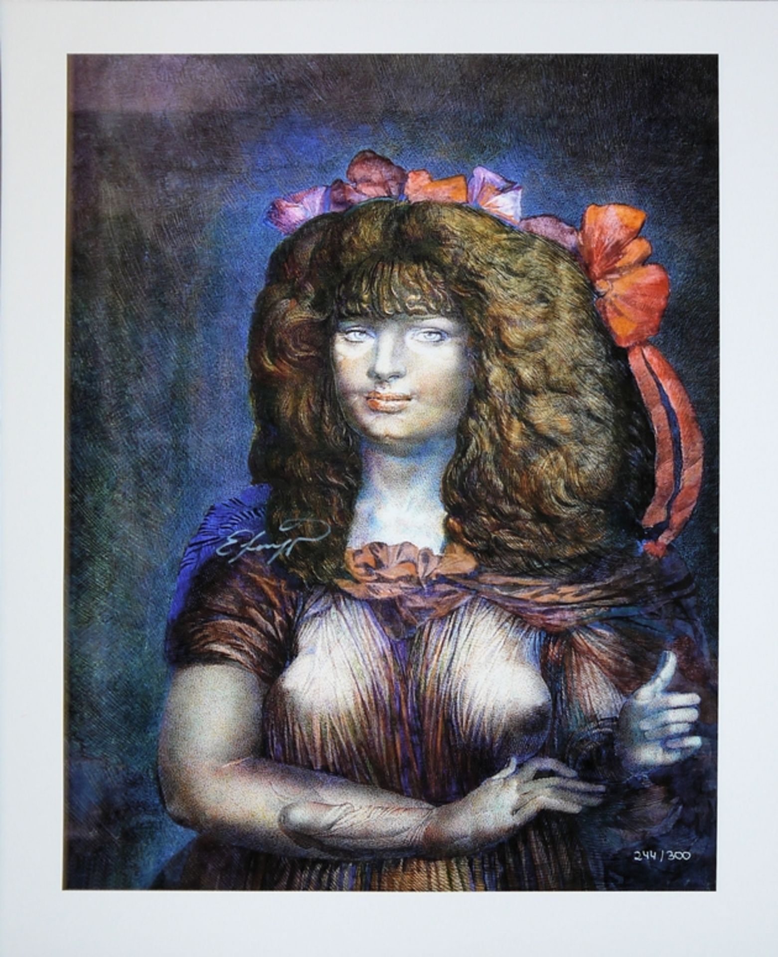 Ernst Fuchs, Europa, Lolita und die Schwanenreise, 3 signed giclee prints - Image 3 of 4