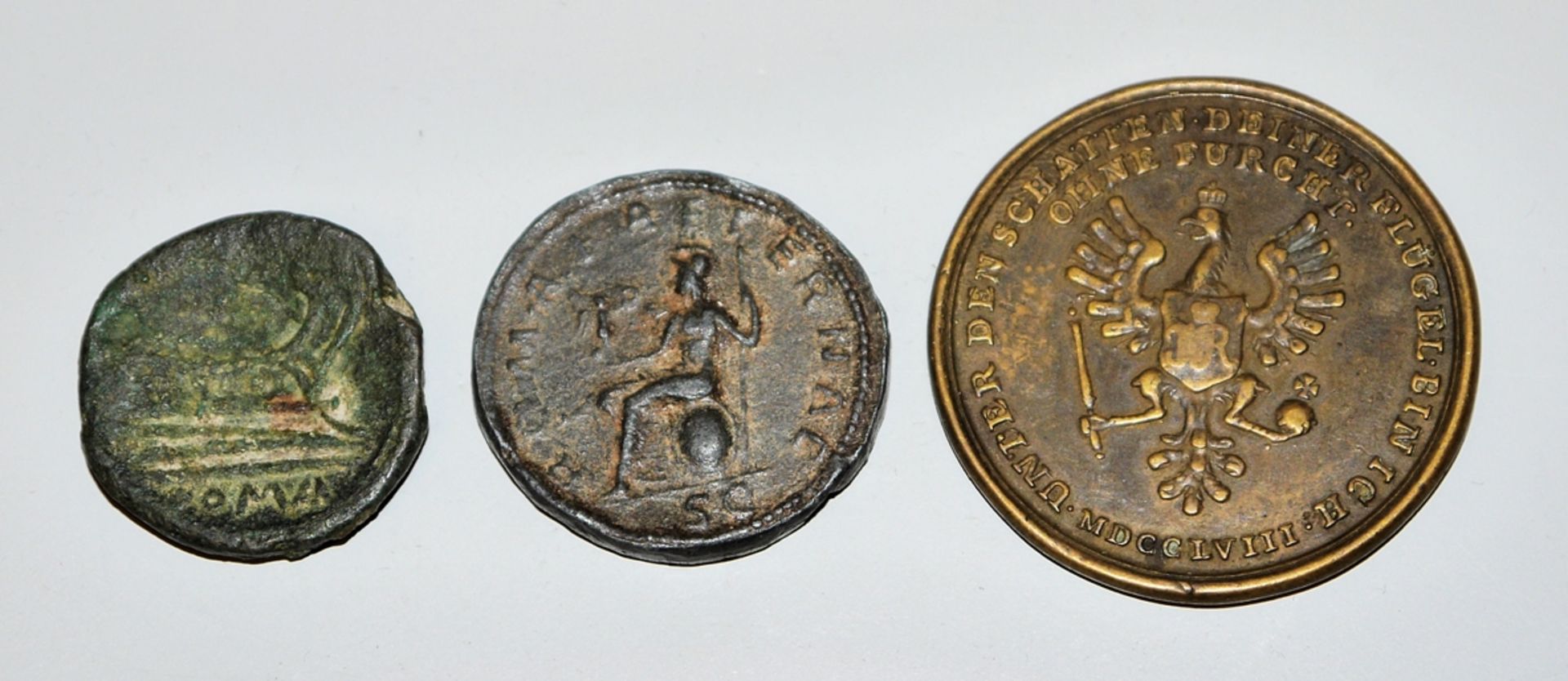 Vier Münzen/Medaillen der Antike bis Moderne - Bild 3 aus 4
