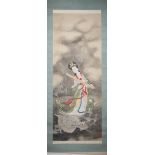 Suitei, Immortal Musician on Dragon, hanging scroll from the Meiji period, Japan, late 19th century