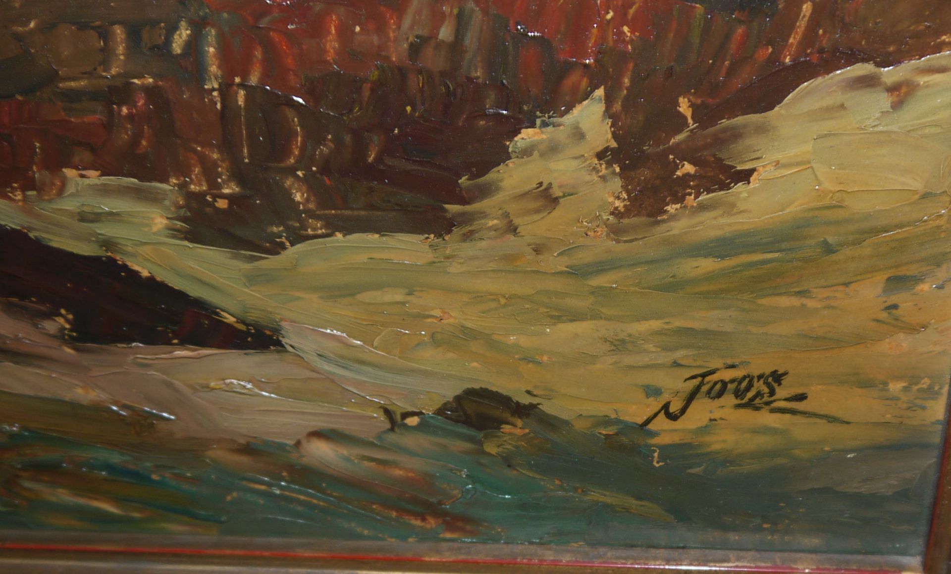 Adolf Joos, Landschaften, 3 Ölgemälde, gerahmt - Bild 2 aus 4