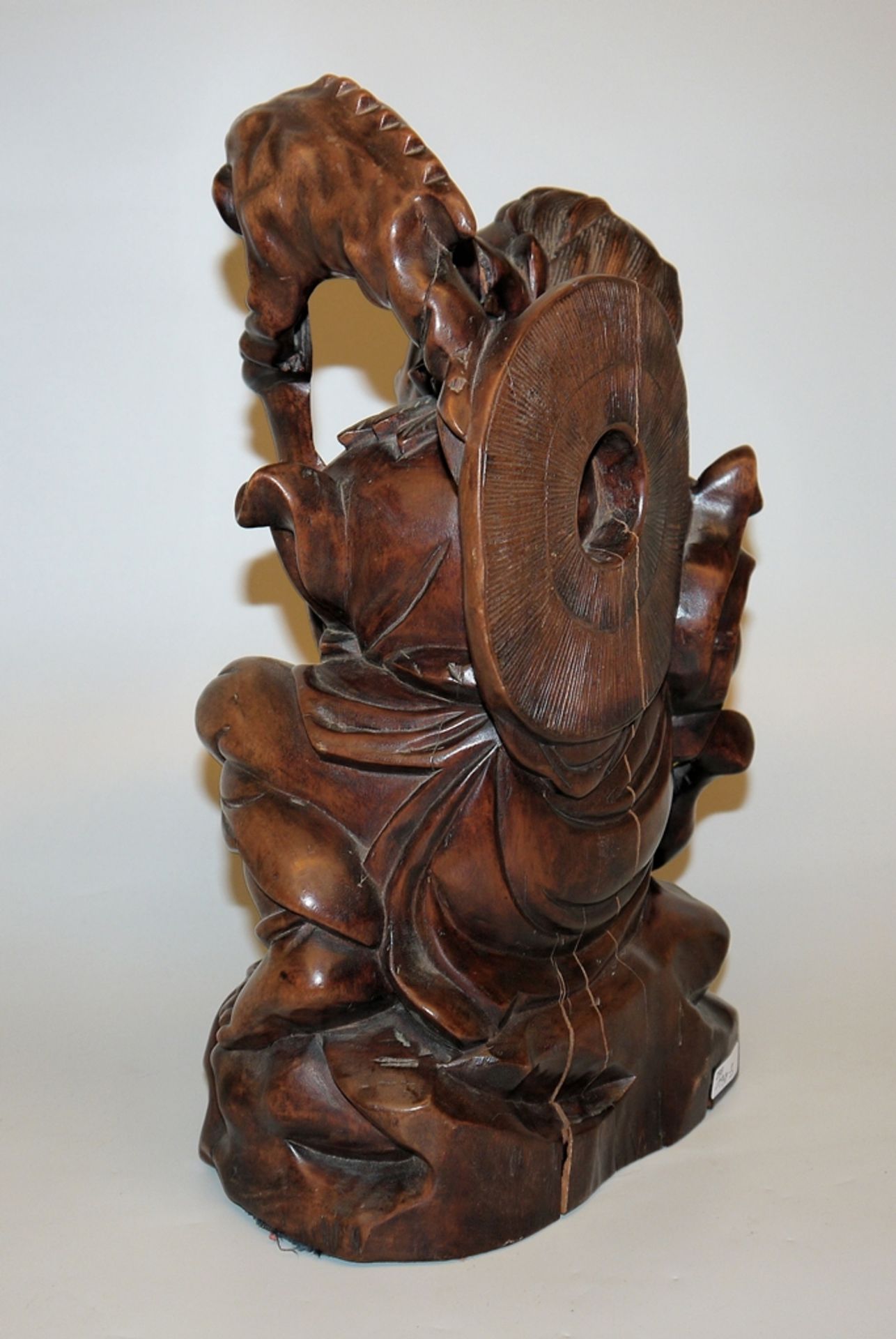 Liu Haichan and Chan Chu, redwood carving, China 1st half of the 20th century - Image 2 of 2