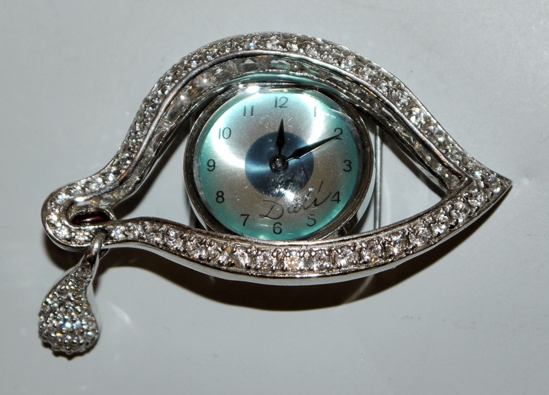 "Joia l'Ull del Temps (Eye of Time)"- Watch brooch, Dalí Joies, Figueres, 2003, limited edition, si