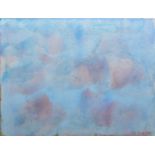 Gabriele Straub, "Die Farbe des Himmels erhalten", signiertes Aquarell von 2005, galeriegerahmt