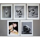 Craig Morey, Erotic Nudes, 5 signed photographs from 2013