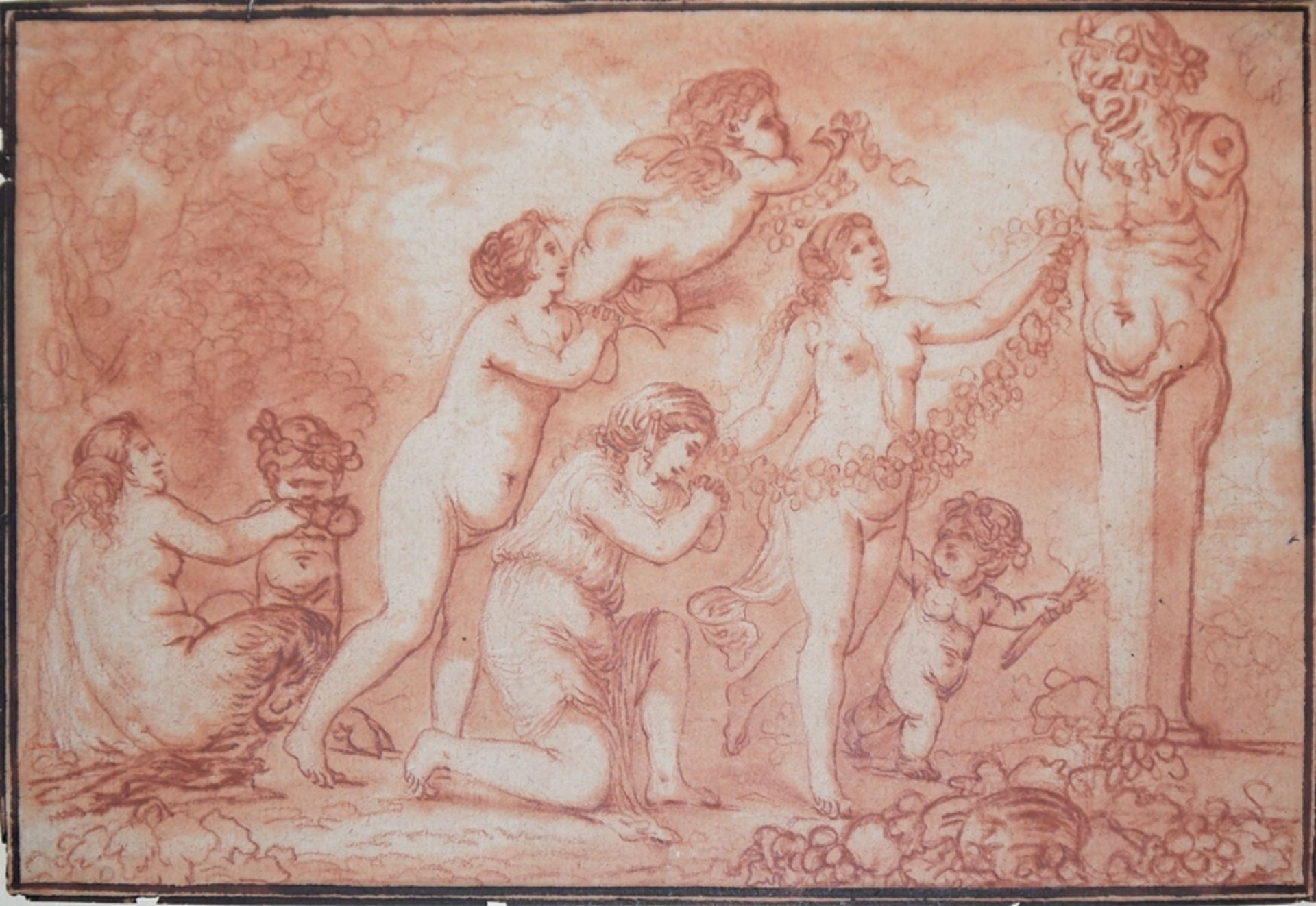 4 französische Altmeisterzeichnungen 18./19. Jh. (Delacroix ?) - Bild 2 aus 4
