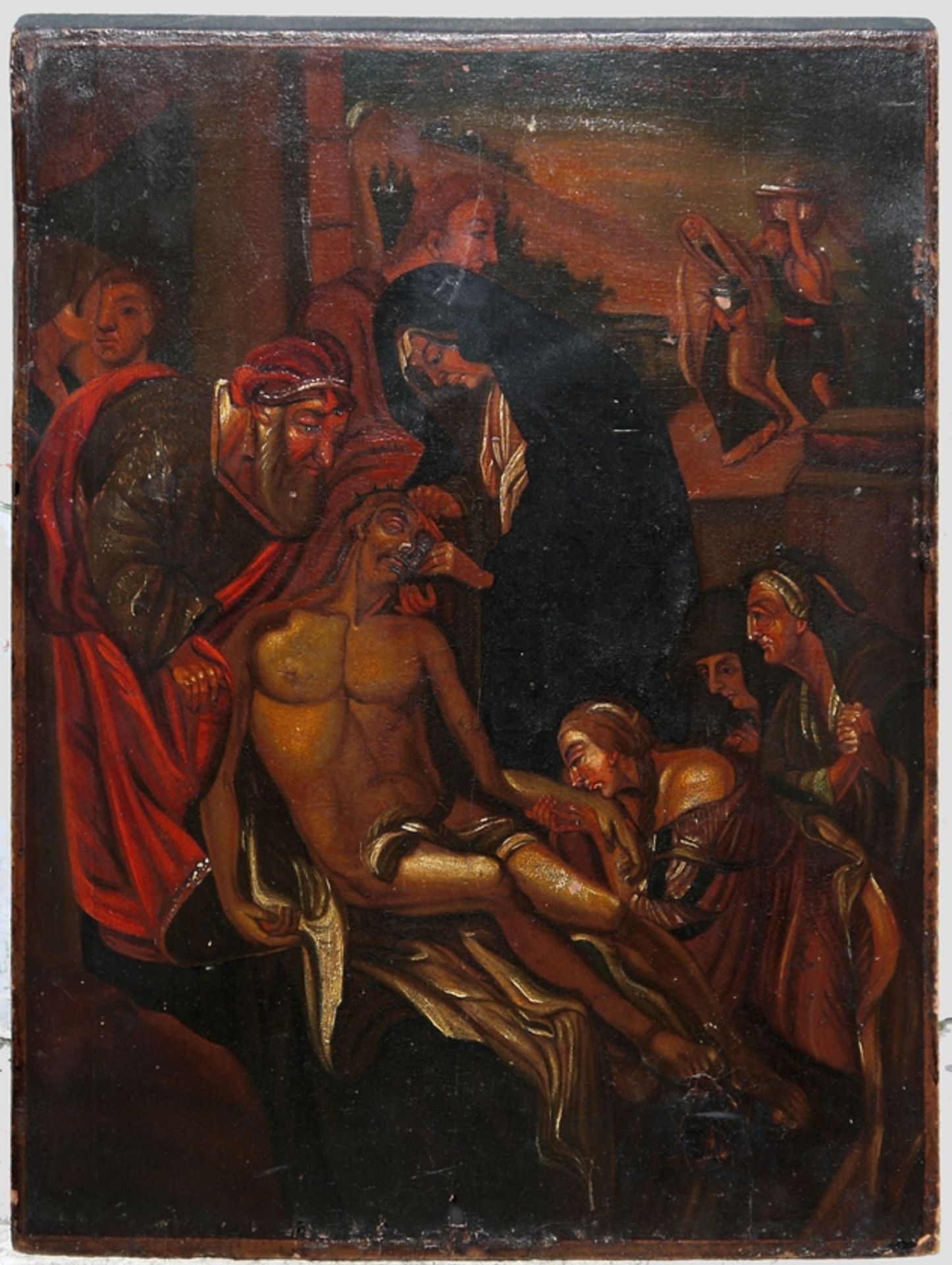 Italian Master, Deposition from the Cross, oil painting for Grand Duke Konstantin of Russia, late 1