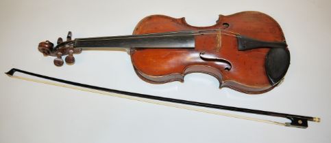 Master violin, marked Heinrich Th. Heberlein Jr., Markneukirchen 1884