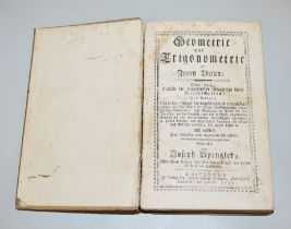 Joseph Spengler, Geometrie und Trigonometrie, 1776, selten!
