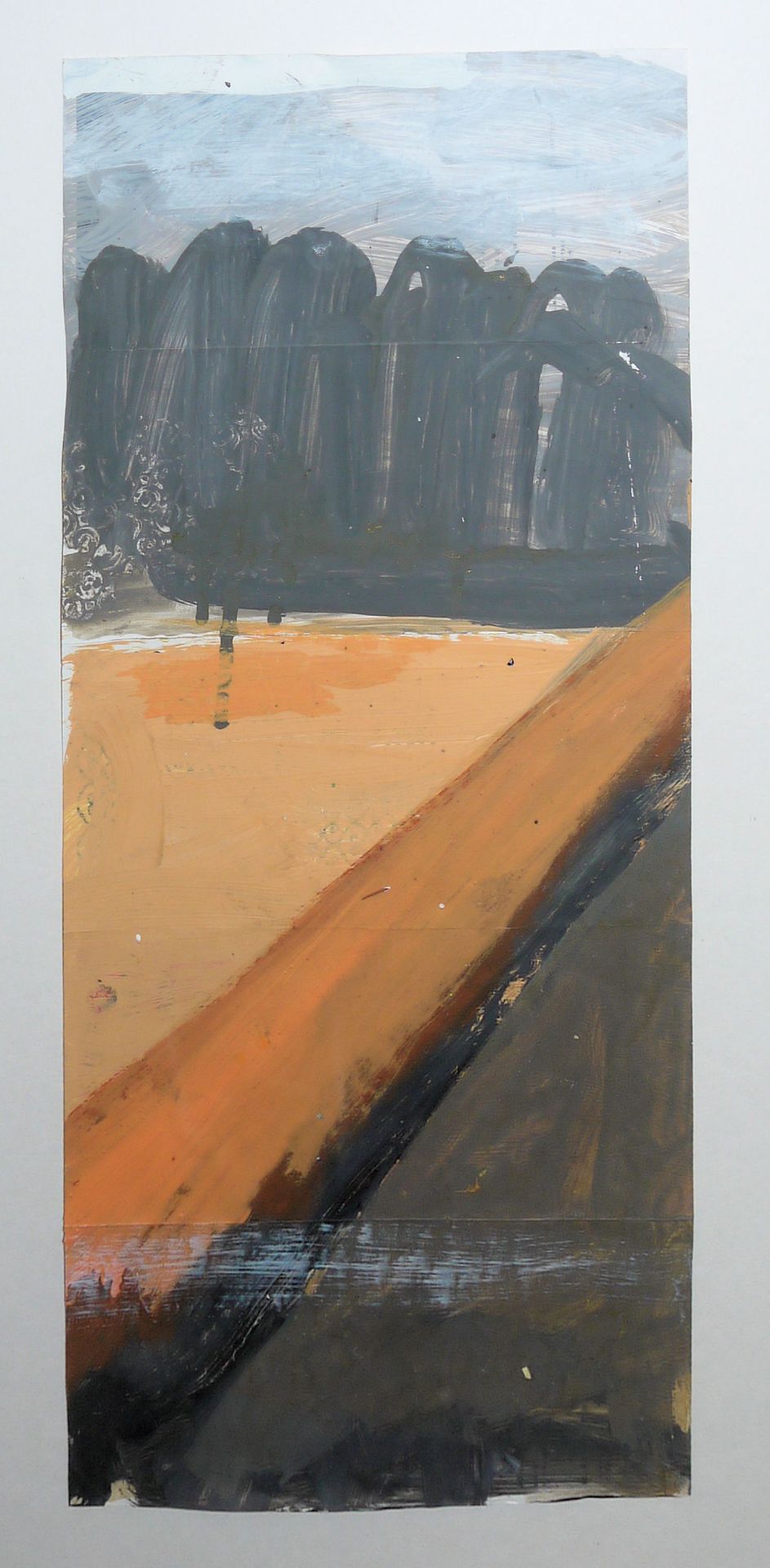 Walter Dahn, Landschaftserinnerung I & II, 2  Ölgemälde, galeriegerahmt - Bild 3 aus 4