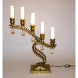 Elegant Art Deco table lamp by Sabino, Paris around 1930