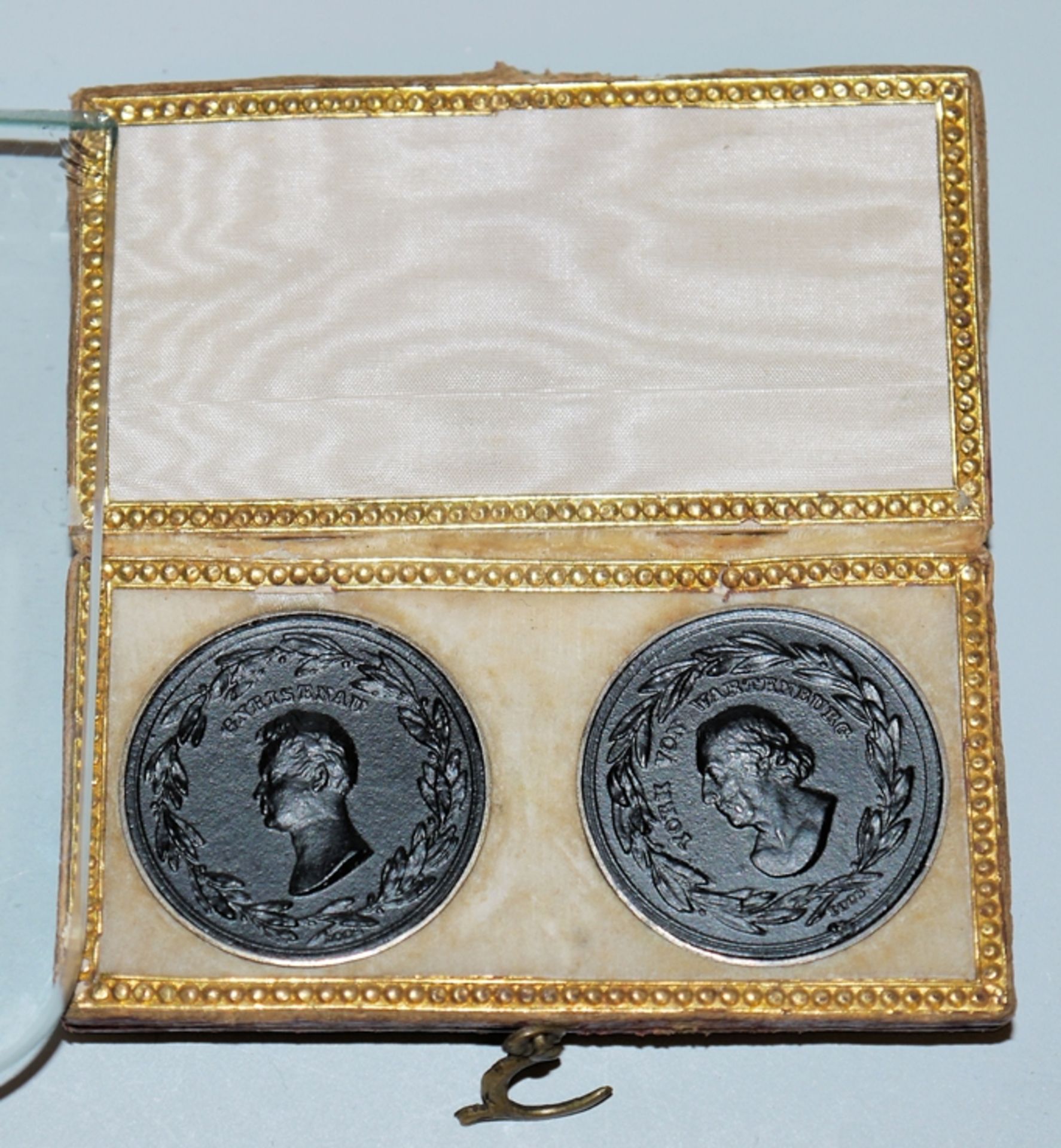 Four medals - Prussian military leaders, Berlin iron, medallist D. F. Loos, 1815, in original case
