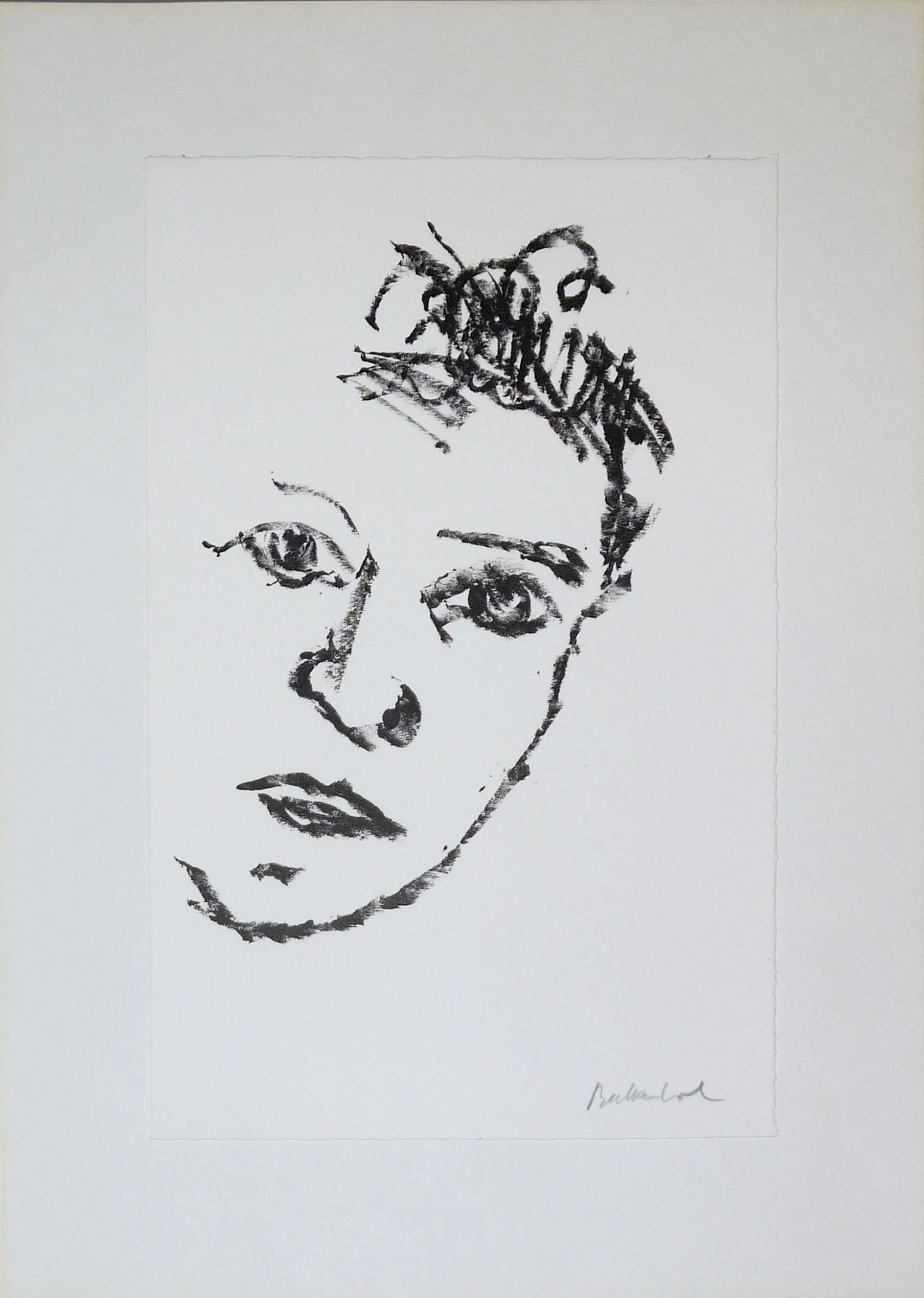 Stephan Balkenhol, Motif I-VIII, eight signed lithographs from 1993 - Image 7 of 8