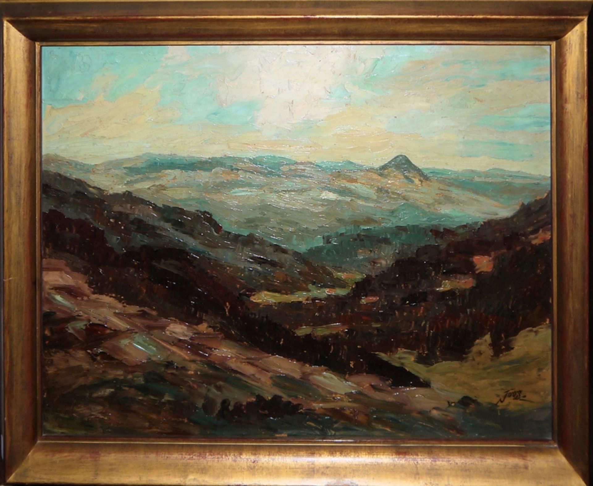 Adolf Joos, Landschaften, 3 Ölgemälde, gerahmt