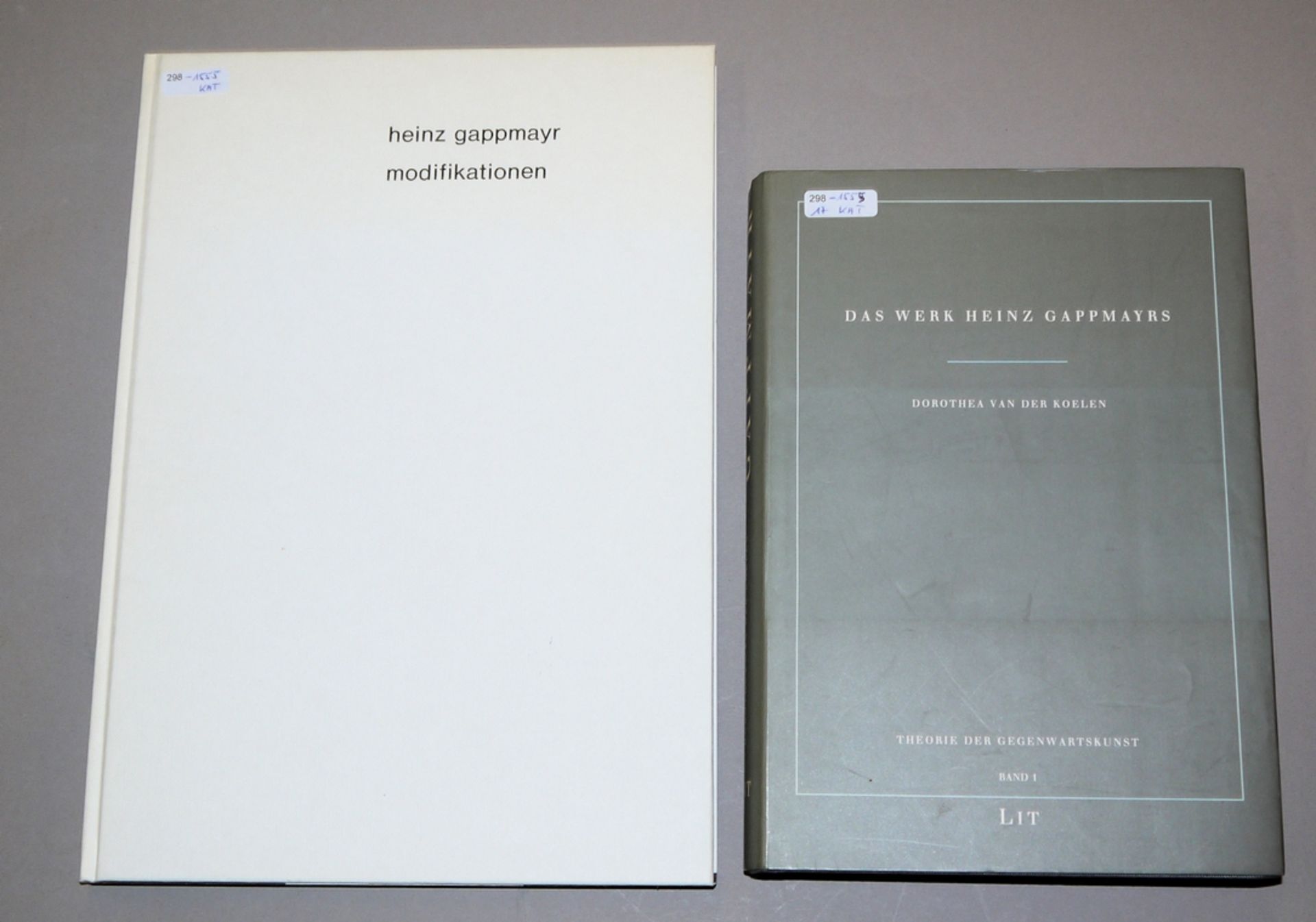 Heinz Gappmayr, "Weiss", Aquatec (WVZ 918/90), mit sign. Katalog "Modifikationen" & Monographie "Da - Bild 3 aus 3