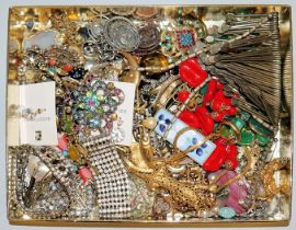 Sammlung Mode- und Strass-Schmuck