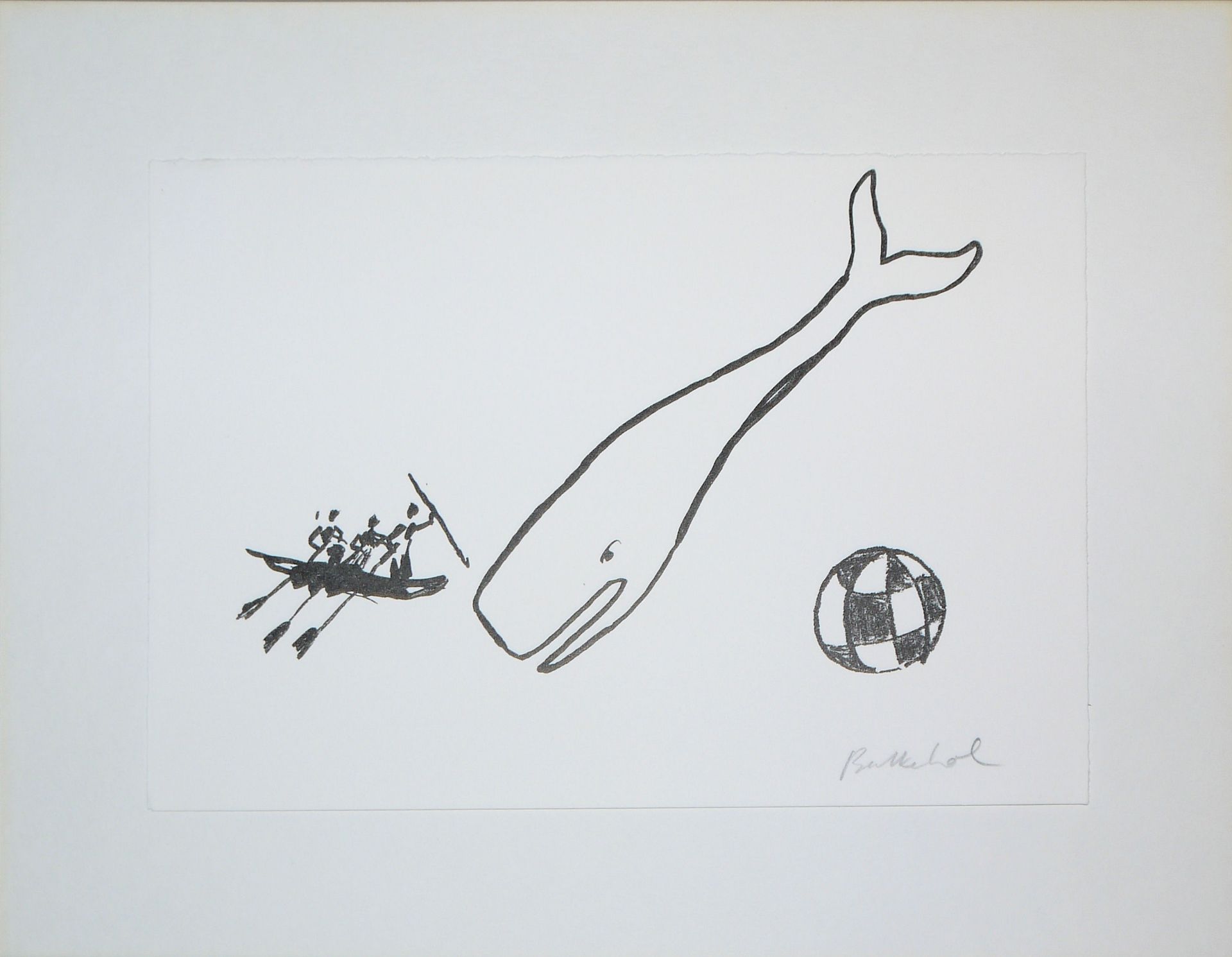 Stephan Balkenhol, Motif I-VIII, eight signed lithographs from 1993 - Image 4 of 8