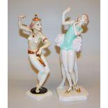 Zwei Tänzerinnen, zwei Porzellanplastiken von Rosenthal und Hutschenreuther
