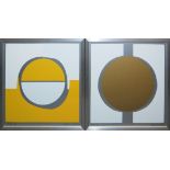 Amadeo Gabino, Untitled, diptych, 2 signed colour silkscreens, framed