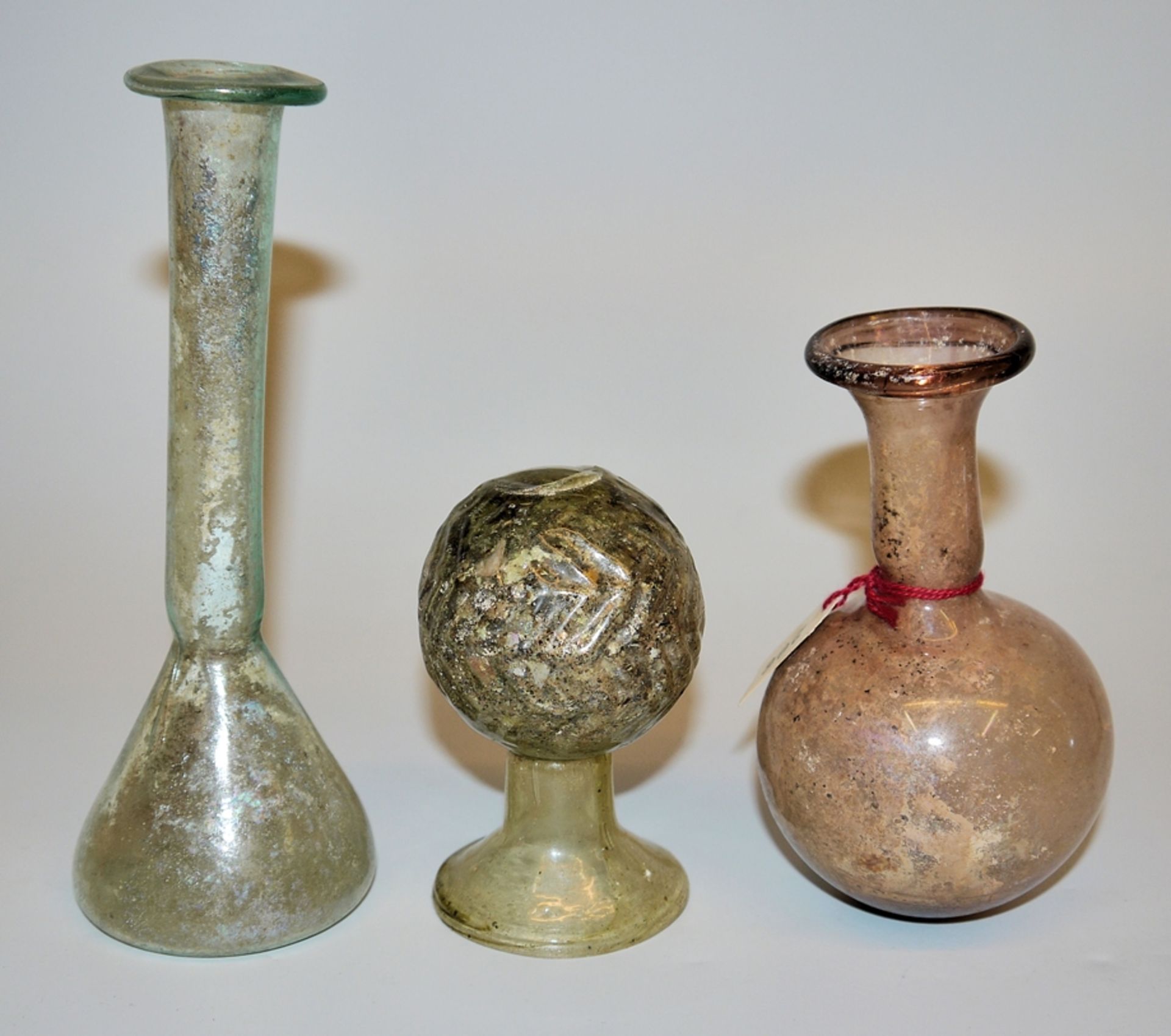 Six Roman jars, 1st-3rd century, from an old collection with family document - Image 2 of 3