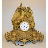 Figure clock with "Guardian Angel", France, circa 1870/80