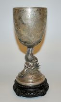 Feiner Silberpokal, Hongkong um 1880