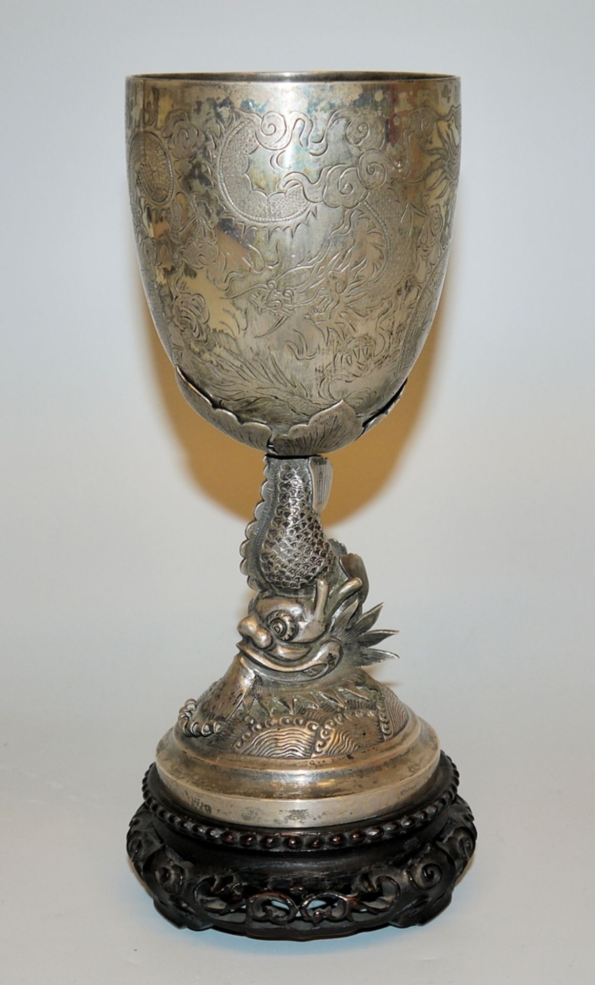 Fine silver goblet, Hong Kong, c. 1880