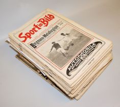 57 issues of "Sport im Bild", "Illustrierte Wochenschrift für Sport, Gesellschaft und Theater" 1907