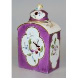 Porcelain tea caddy, Royal Meissen, 18th century, 1st choice