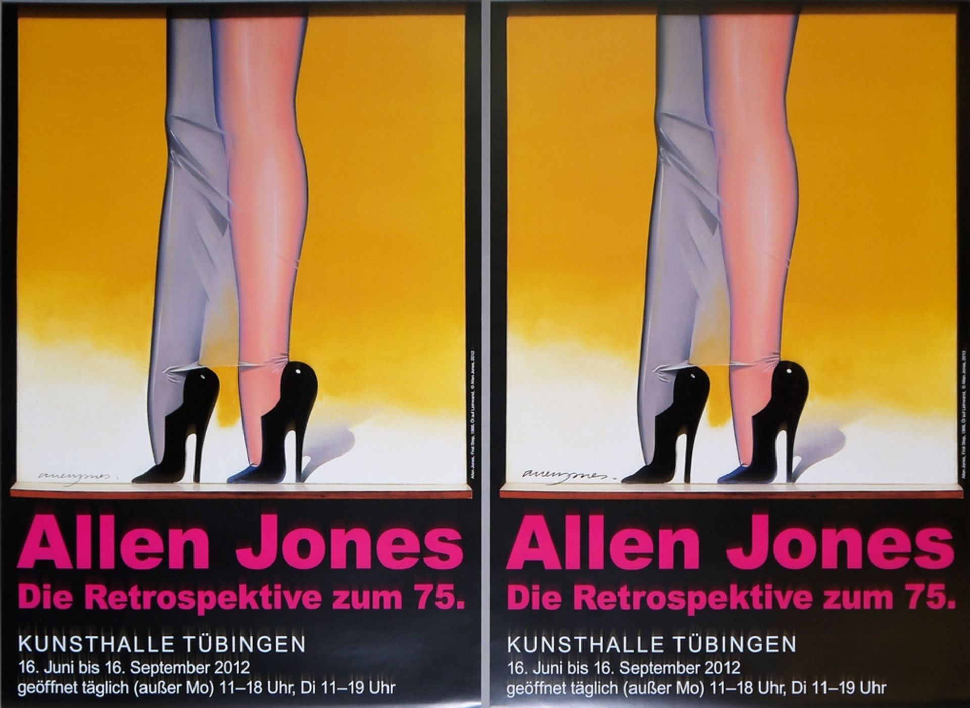 Allen Jones, Pop Art, bundle of 5 signed exhibition posters