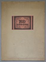 Paul Bürck, Pfalz du meine Heimat, Mappe mit 20 Radierungen, signiert und nummeriert, 1921