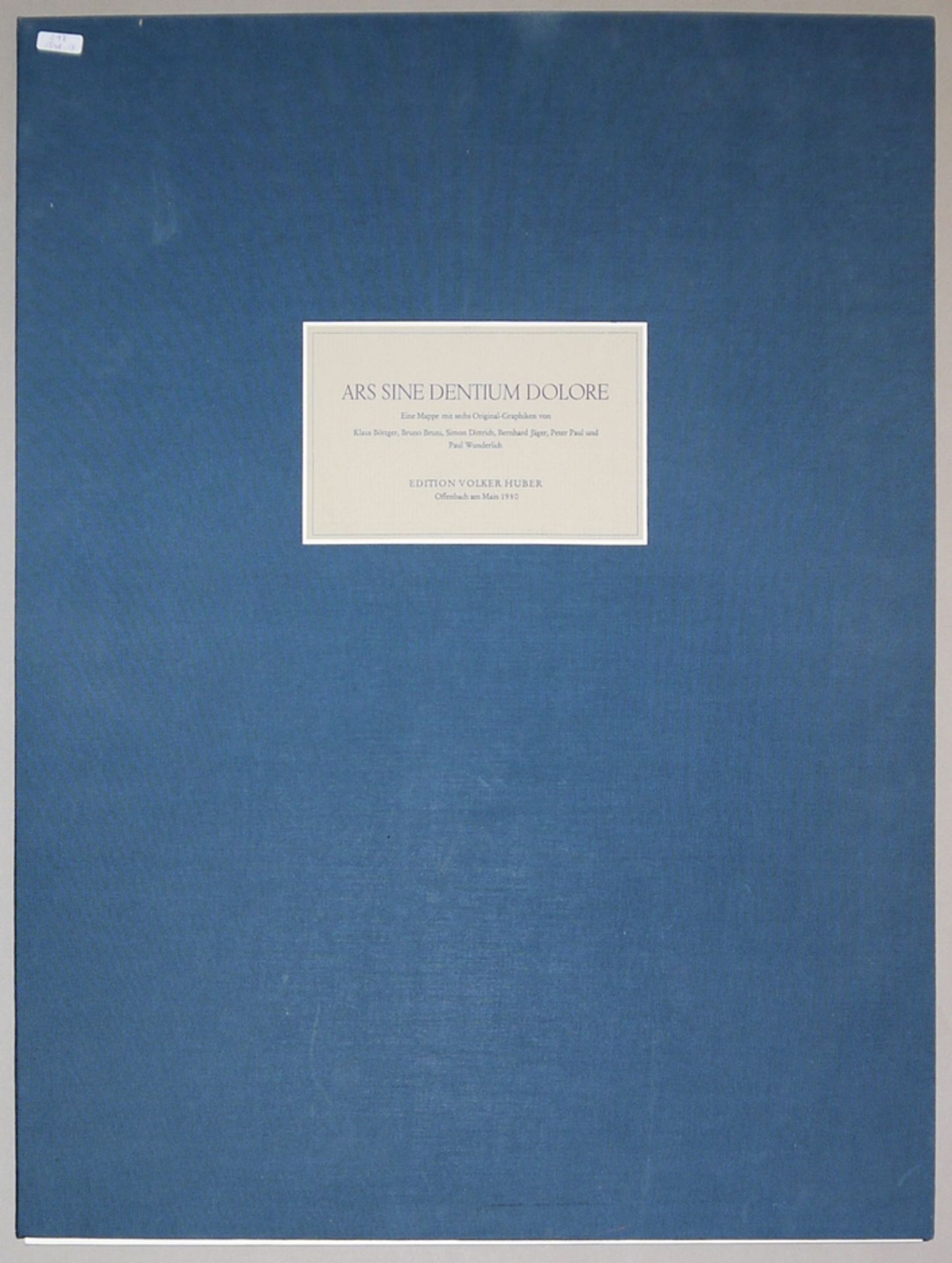 Ars sine dentium dolore. A portfolio with six original prints by Br. Bruni, P. Wunderlich, S. Dittr