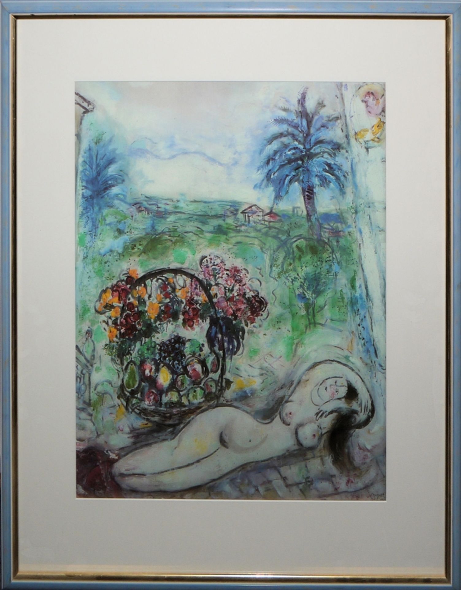 Marc Chagall, "Bouquet de renoncules", large numbered colour lithograph after a painting and thes,  - Image 5 of 5