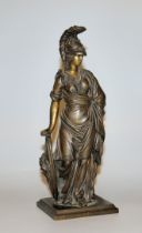 Bronze sculpture of Minerva, Italy 19th century