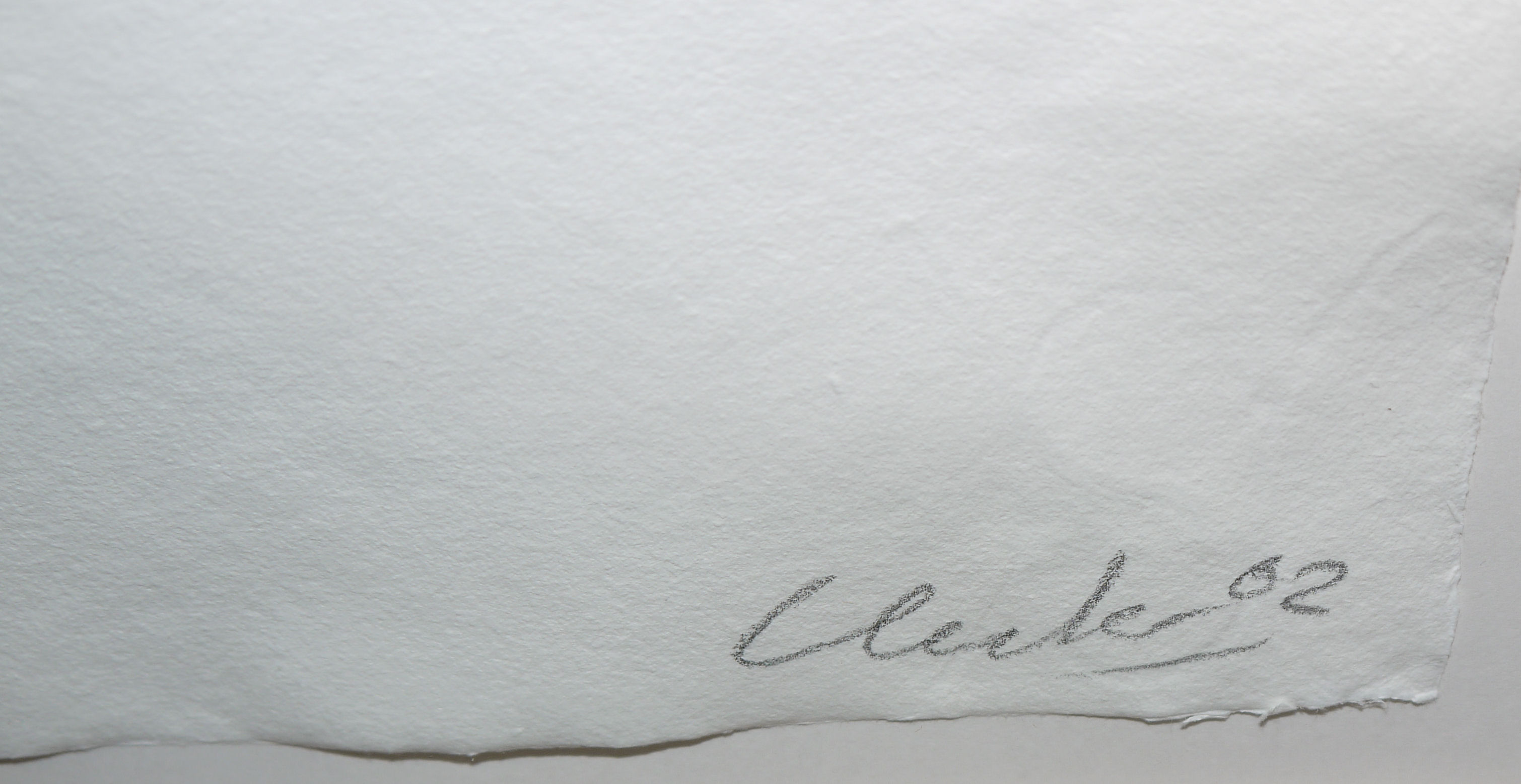 Günther Uecker, signed embossed print, from "Graphein" from 2002 - Image 2 of 2