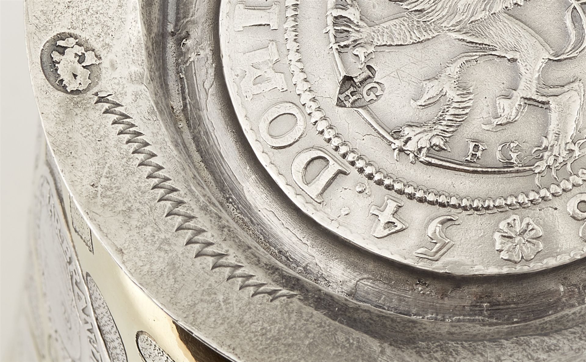 A Berlin silver coin-set beaker - Image 4 of 4